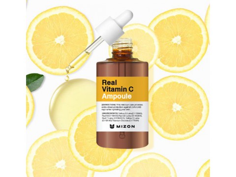 Mizon serumas veido odai Real Vitamin C Ampoule su vitaminu C, skaistina odą